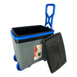 Antares 03010601005 Caixa Termica 34 Litros Com Rodas Cor Cinza