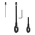 Antena Corta Pipa Moto Retrátil Anti Cerol Guidao Aço Inox
