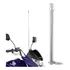 Antena Corta Pipa Moto Retrátil Anti Cerol Guidao Aço Inox