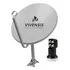 Antena Digital Parabólica Vivensis 60cm Ku   Lnbf Quadruplo