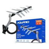 Antena Externa Para Tv Digital Hd 4k 3 Em 1 Aquário Dtv 1500