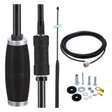 Antena Inox Bobinada Black