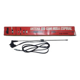 Antena Mola Espiral Universal Nova Estoque Antigo Preta 