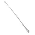 Antena Moto Pipa Corta Linha Cerol Retrátil Reclinável Inox