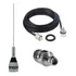 Antena Móvel 1/4 Vhf Cabo 5,5 Mts Adaptador Yaesu Sma Macho