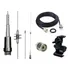 Antena Móvel Dual Band 86cm Ap0191 Cabo 5,5 Metros Com Conectores Adaptador Baofeng Suporte Para Porta Malas Hatch Sedan
