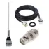 Antena Móvel Vhf Cabo 5,5mts Adaptador Bnc Macho Icom Yaesu