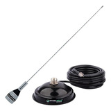 Antena Vhf 1 4 50cm Suporte Magnético C  Cabo 5 5m Mini Uhf