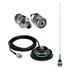 Antena Vhf M300c Suporte Magnético Adaptador Sma Macho Yaesu