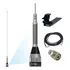 Antena Vhf Móvel 1/4 De Onda Com Mola Suporte Biarticulado