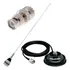 Antena Vhf Suporte Magnético Adaptador Bnc Macho Icom Yaesu