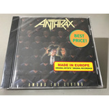 Anthrax Among The Living Cd Lacrado Raro! Importado: Europeu