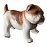 Antiga Escultura Bibelô De Cachorro Buldogue Em Biscuit