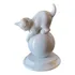 Antiga Escultura Bibelô Figurine Gato Porcelana Rosenthal