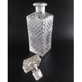 Antiga Licoreira Garrafa Para Whisky Em Vidro 8685 Rrdeco