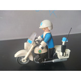 Antiga Moto Police Playmobil