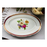 Antiga Travessa Florida Porcelana