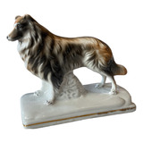 Antigo Bibelo Escultura Cachorro