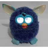 Antigo Boneco Furby Hasbro Azul Funcionando Fala Ingles