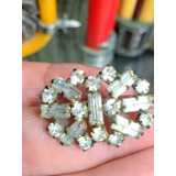 Antigo Broche Cristais Tchecos