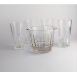 Antigo Cj Para Whisky Em Vidro Frances Arcoroc 2586 Rrdeco