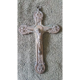Antigo Crucifixo Em Bronze