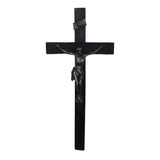 Antigo Crucifixo Em Madeira Com Cristo - C 10445