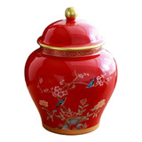 Antigo Estilo Chinês Porcelana Gengibre Jarro Decorativo