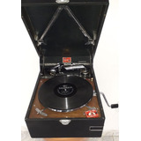 Antigo Gramophone De Maleta