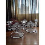 Antigo Par Candelabros Castical