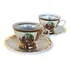 Antigo Par Caneca Cafezinho Porcelana Nacional Cena Galante 