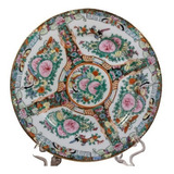 Antigo Prato De Parede Em Porcelana Oriental - R 10000