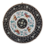 Antigo Prato De Parede Em Porcelana Oriental - R 10546