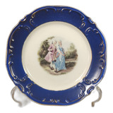 Antigo Prato Decorativo Em Porcelana Cena Galante - R 11924