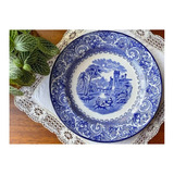 Antigo Prato Porcelana Inglesa
