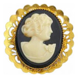 Antigo Raro Broche Gosto Art Nouveau Camafeu 24901 Rrdeco
