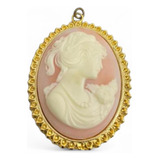 Antigo Raro Pingente Gosto Art Nouveau Camafeu 24900 Rrdeco