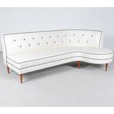 Antigo Sofa Curvo Design Anos 50 Pe Palito