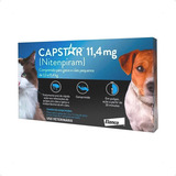 Antipulgas Capstar 11mg   06 Comprimidos Cães Gatos Até 11kg