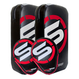 Aparador De Chute Manopla De Soco Para Treino Muay Thai Cor Vermelho