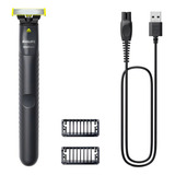 Aparador De Pelos Philips Oneblade Qp1424/10 Na Cor Cinza Chumbo - Bivolt