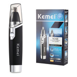 Aparador Kemei Nariz Orelha Bigode Máquina Cortar Pelos Top Cor Preto