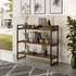 Aparador Livreiro Estilo Industrial 3 Prateleiras 90cm Md