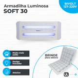 Aparelho Armadilha Luminosa Pega Mata Moscas Soft 30