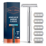 Aparelho De Barbear Clássico 5 Lâminas King C  Gillette