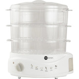Aparelho De Cozimento Vapor Panela Legumes Arroz Tripla 110v Cor Branco