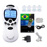 Aparelho De Fisioterapia Eletrochoque Massageador Portátil Elétrico Acupuntura Cor Cinza claro 110v 220v bivolt 