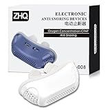 Aparelho Dispositivo Eletronico Ante Ronco Dilatador Nasal Apnéia Não é CPAP Micro Ventiladores Azul Branco