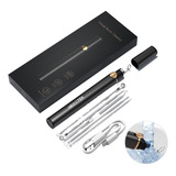 Aparelho Removedor De Cravos E Acne Com Câmera Caneta Tira Cravos De Limpeza Facial Profissional Tratamento Kit Com Agulha Extrusão E Gancho Completo