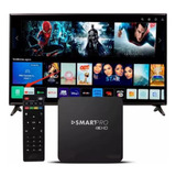 Aparelho Tv Box Pro 4k Transforma Tv Em Smart Youtube Cor Preto Tipo De Controle Remoto Padrão Proeletronic Smartpro